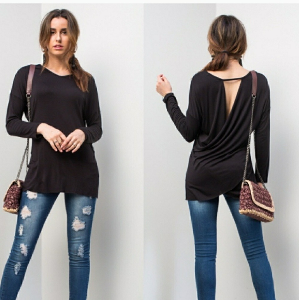 Black Dressy Top NWT